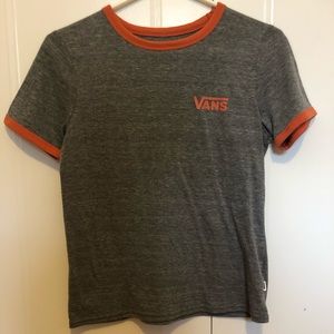 Vans grey ringer tee